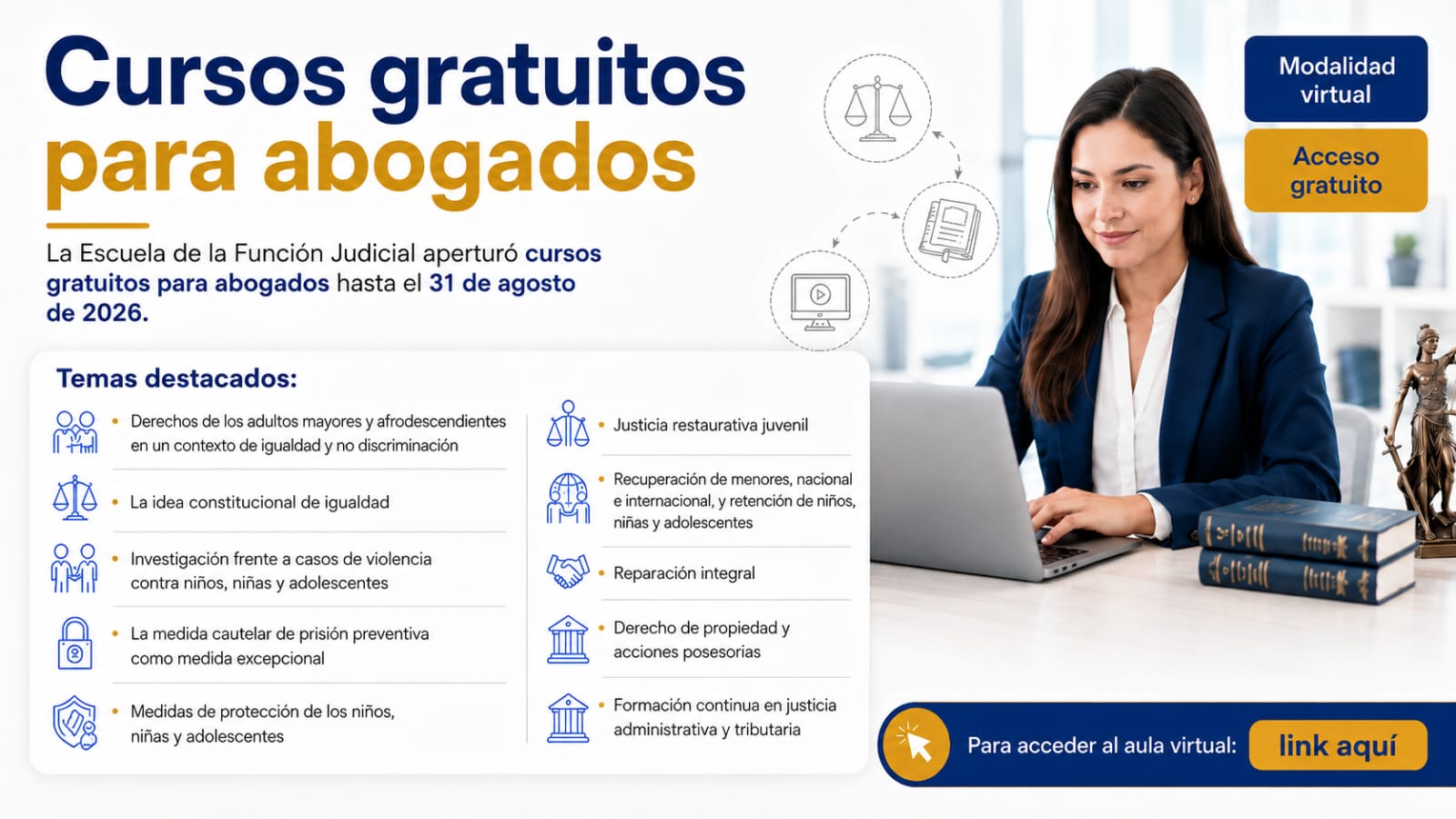 Cursos gratuitos para abogados grupo fodes ecuador